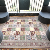 波斯风情地毯 北欧美式地中海地毯 客厅茶几沙发卧室床边地毯J048