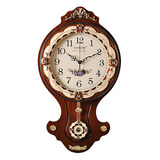 凯恩斯欧式挂钟 客厅大号摇摆钟 实木钟表 奢华复古装饰挂钟表132
