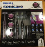 美国Philips飞利浦HX6962 Sonicare超声波电动牙刷2个装套装震动