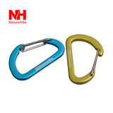 NatureHike-NH 4cm D型 扁平钢丝快挂 小挂扣 迷你登山扣