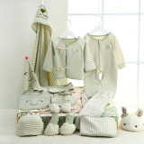 彩棉新生儿衣服冬季婴儿用品大全礼盒满月0-3个月宝宝套装大礼包