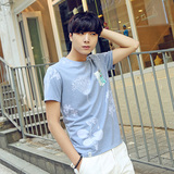 夏季男士短袖T恤圆领韩版青年日系潮牌口袋简约上衣服夏天半袖