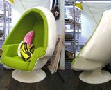 鸡蛋椅休闲沙发蛋形椅 玻璃钢蛋壳椅太空舱泡泡椅 5D9Dvr动感椅身