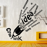 创意想法励志企业文化背景墙贴办公室宿舍壁贴纸激励公司员工贴画