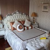欧式床白色实木双人床1.8米新古典床公主床皮艺婚床法式简约大床