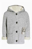 现货 NEXT正品代购女童长袖灰色小兔子夹克外套保暖棉服875-264
