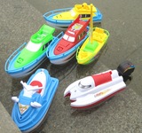 儿童电动船非遥控发条船宝宝戏水洗澡摩托艇船模游泳玩具批发