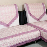 古典花纹沙发垫沙发靠背巾新中式风格沙发坐垫扶手巾高档 粉红