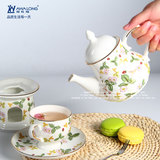 英伦茶具骨瓷花茶杯欧式咖啡杯碟英式下午茶红茶杯小咖啡壶三层盘