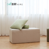 茵曼home 现代北欧简约创意实用布艺沙发凳 钢琴凳 床尾凳 脚凳