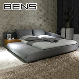 BENS奔斯现代布艺床榻榻米床布床可拆洗双人床1.5米1.8米软床9233