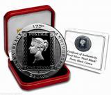 马恩岛2015年黑便士邮票发行175周年黑色精制纪念银币