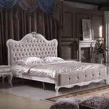 欧式床1.8米新古典床 实木双人床法式公主床布艺婚床 简约大床 床