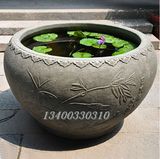 特价 石头鱼缸 浮雕花鱼缸 石雕鱼缸 大型风水 仿古石头 青石庭院