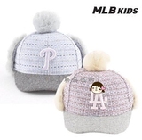 韩国正品代购儿童帽子【MLB】12月 儿童保暖护耳棒球帽冬帽