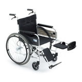 MiKi三贵航钛铝合金便携手动轮椅车轻便折叠可抬腿脚踏板架MPTE43