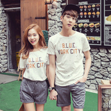 韩版新款波点T恤森马女装时尚休闲青年学生情侣装夏装2016短袖T恤