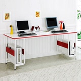 双人长电脑桌台式家用儿童简易书桌子写字台现代简约办公桌组合桌