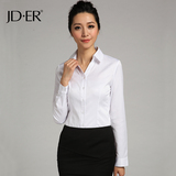 JDER 2016春季新款 工作服职业装长袖衬衫雪纺女装OL衬衣上衣500