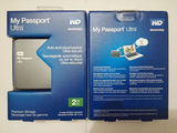 代购 美国代购WD 西部数据 My Passport USB3.0 2TB 超薄移动硬盘