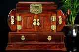红木素面官皮箱老挝大红酸枝珠宝首饰盒加厚槜卯木雕家具摆件礼品
