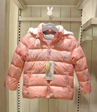 安奈儿女童羽绒服专柜正品2015冬装新款短款中厚羽绒服AG545604
