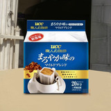 日本进口UCC职人滴漏式挂耳黑咖啡醇和原味18片126g速溶咖啡现货