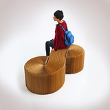 正品十八纸创意设计原色风琴凳个性环保折叠伸缩凳子收纳省空间凳