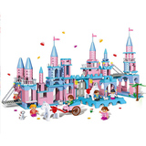拼装积木公主月光城堡女孩玩具女童儿童8-10-12-14岁以上邦宝益智