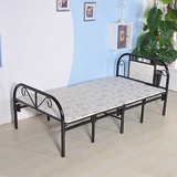 折叠床单人床加固型双人床午休床四折床1米1.2米环保型木板床包邮