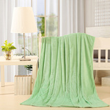 法莱绒花色纯色绿色毛毯加厚珊瑚绒毯子空调毯被盖床单毯特价包邮