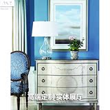 高端定制家具上海外贸家具出口定做法式欧式新古典美式实木床头柜