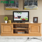 全实木电视柜 现代中式榉木1.6米环保地柜 客厅组合家具木质地柜