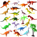 20款实心迷你可爱小恐龙儿童礼物礼品 静态恐龙玩具模型包邮