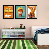 加菲猫卡通个性装饰画 欧美创意多幅壁画卧室客厅儿童房插画挂画