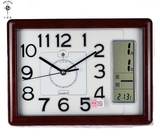 北极星日历挂钟座钟客厅静音万年历挂表时尚创意石英钟现代时钟表