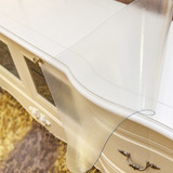 餐桌水晶板透明磨砂软质玻璃桌布隔垫中田热保护桌垫茶几桌布防