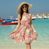 波西米亚短裙夏马尔代夫沙滩裙海滩裙海边度假必备雪纺连衣裙显瘦