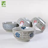 青花瓷釉下彩餐具陶瓷日式餐具碗搭配米饭碗餐饮用具碗/盘/碟