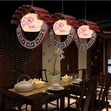 中式木艺灯个性创意餐吊灯古典创意过道灯玄关走廊灯红木茶室灯具