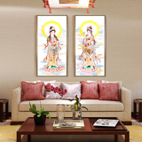 画龙客厅装饰中式挂画玄关壁画沙发背景墙画有框画观世音菩萨