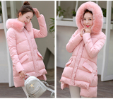 2016冬季新款韩版棉衣中长款羽绒棉服女修身加厚大码学生棉袄外套