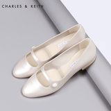 CHARLES&KEITH单鞋 CK1-70300338 女士春季可爱漆皮平底鞋