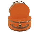橙色皮手提包首饰盒装饰盒子衣帽间样板间梳妆台公主房首饰盒储物