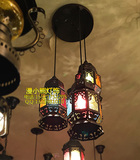 摩洛哥风格复古餐厅吊灯三头 漫咖啡厅灯具吧台吊灯 东南亚吊灯单