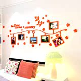 墙3d水晶亚克力相框立体墙贴客厅沙发卧室电视墙壁装饰品贴画照片