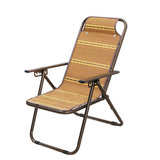 拉脚竹丝折叠躺椅加固单人休闲躺椅夏季家用办公室午休椅午睡椅子