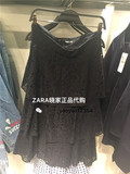 ZARA上海专柜正品代购 8月女款多层荷叶边蕾丝半身裙 7520/820
