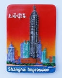 中国特色上海旅游纪念品豫园建筑风景树脂冰箱贴磁贴创意饰品批发