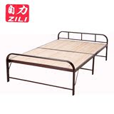 钢木床单人床双人床1.2米简易木板折叠床实木陪护床办公室午睡床